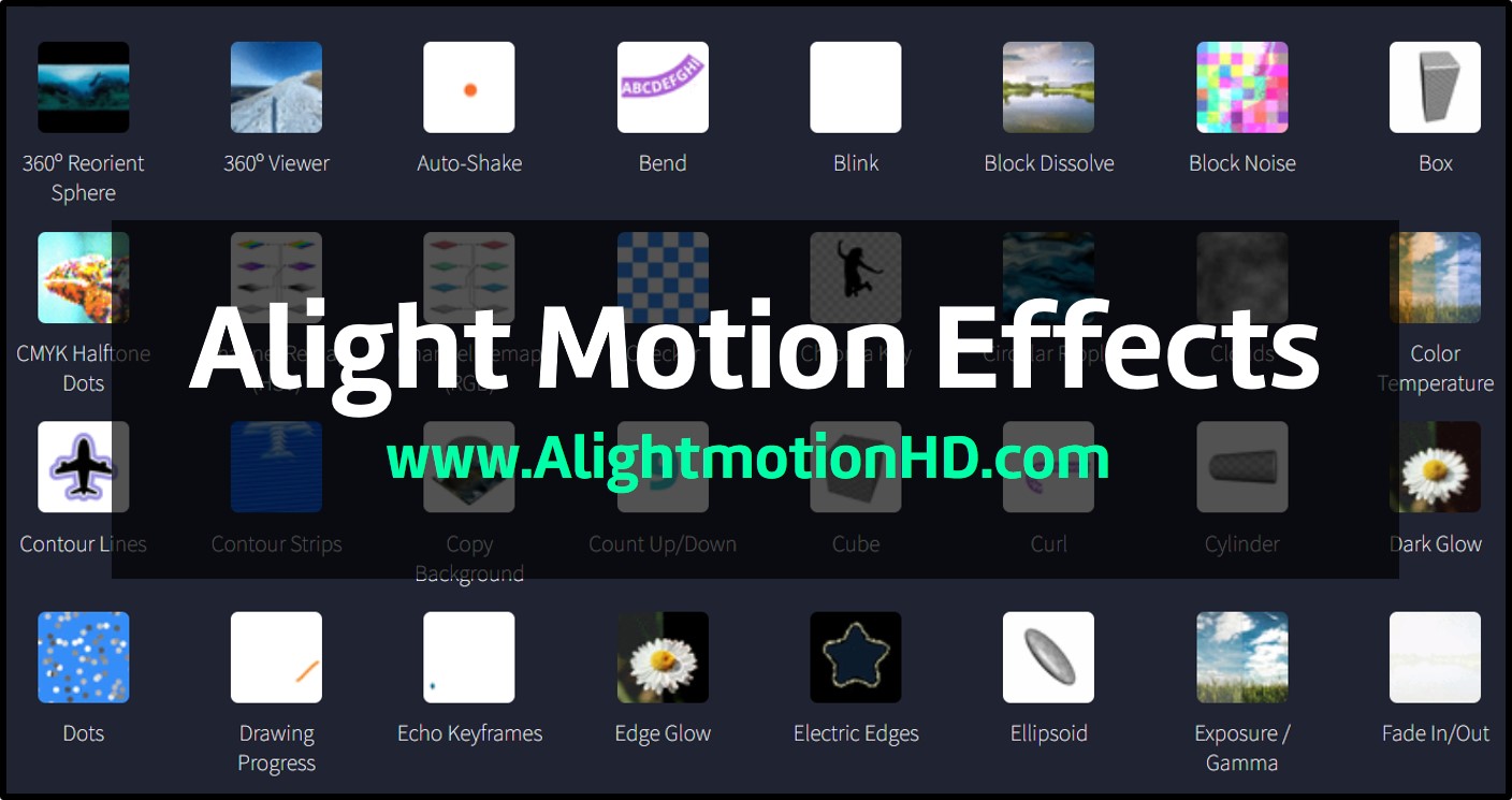 alight motion effects